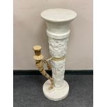 A Barker and Stonehouse Grecian style pedestal plant stand,