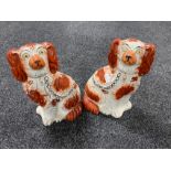 A pair of Staffordshire dogs