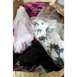 A box of phaze tartan zip front dresses,