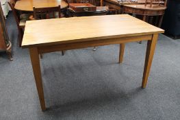 An oak kitchen table