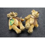 Two Aurora millennium teddy bears with growlers