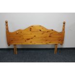 A 5' pine headboard