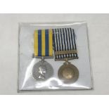 A pair of Korea medals named to P/SSX 722284 C. Dorney A.B. R.N.
