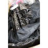 A box of phaze rose basque dresses etc