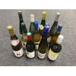 A tray of twelve assorted bottles of wine