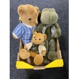 An English Toy Company teddy bear together with two other bears