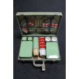 A cased mid 20th century Sirram picnic set