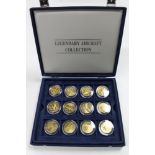 A Legendary Aircraft collection coin set, in display box.