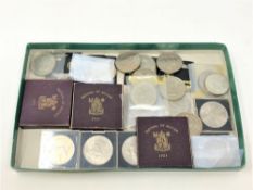 A collection of Jubilee Crowns, three Festival of Britain 1951 Crowns, five shilling pieces etc.