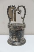 A silver wishing well stamped 800