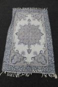 A Kashmir chain stitch rug,