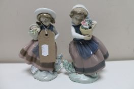 Two Lladro figures - girls