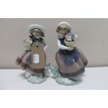 Two Lladro figures - girls