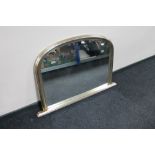 A Victorian style overmantel mirror,