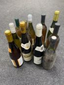 A tray of twelve assorted bottles of wine