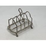 An antique silver five bar toast rack CONDITION REPORT: 158g.