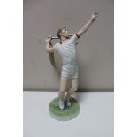 A Coalport figure - Match Point