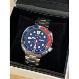 *** Withdrawn *** A gent's stainless steel Seiko PADI Turtle automatic diver's watch in box