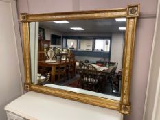 An Italian gilded wood mirror,