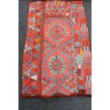 A Suzni kilim runner,