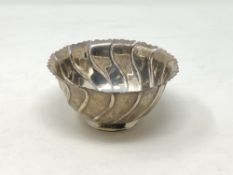 An antique silver bowl, London marks, height 6.5cm. CONDITION REPORT: 185g.