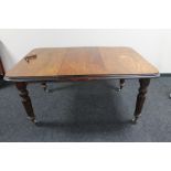 A Victorian mahogany extending dining table with leaf CONDITION REPORT: 150cm long