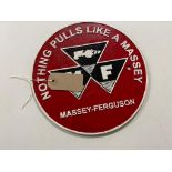 A cast iron plaque - Massey Ferguson