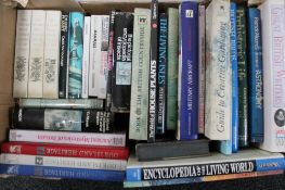 A box of hardback books - astronomy,