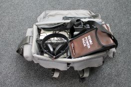 A Fotima Professional camera bag containing Remu power pack,