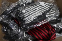 A box of Phaze striped corset tops etc