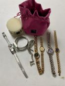 A box of lady's wristwatches including Dolce & Gabanna, Sekonda,