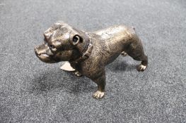 A cast iron figure of a bull dog