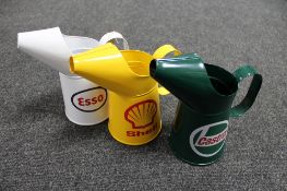 Three oil jugs - Castrol,