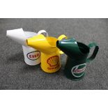 Three oil jugs - Castrol,