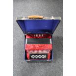 An accordion in case