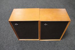 A pair of 20th century teak cased Philips Hi Fidelity speakers