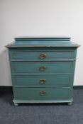 An early 20th century painted four drawer gentleman's chest