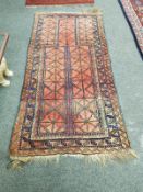 An Afghan prayer rug 89 cm x 170 cm