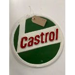 A cast iron plaque - Castrol