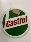 A cast iron plaque - Castrol