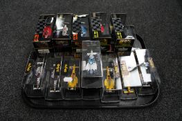 A tray of twenty Onyx Formula 1 die cast cars in boxes and cases