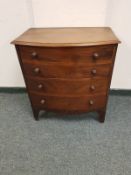 A Victorian mahogany commode chest,