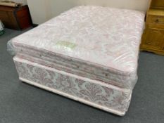 A 5' Royal Wool storage divan and mattress from the Handmade Bed Collection by Millbrook designed