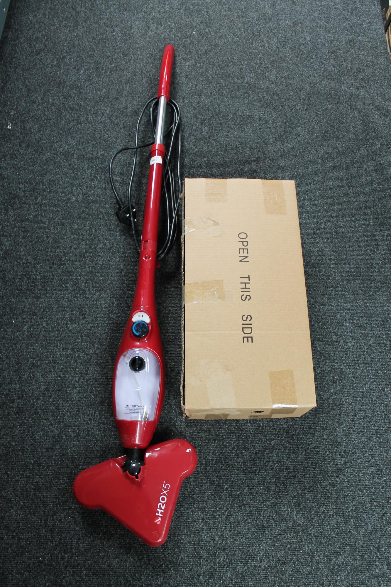A Thane 20 x 5 steam cleaner with box of accessories