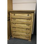 A Barker & Stonehouse six drawer pine chest,
