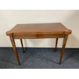 A Victorian inlaid mahogany card table, width 97 cm CONDITION REPORT: Width 97 cm,