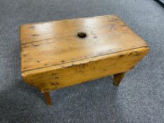 An antique pine cracket