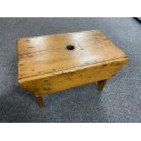 An antique pine cracket