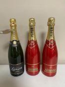 Two bottles of Piper-Heidsieck Champagne limited edition 750ml,