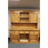 A pine farmhouse dresser,